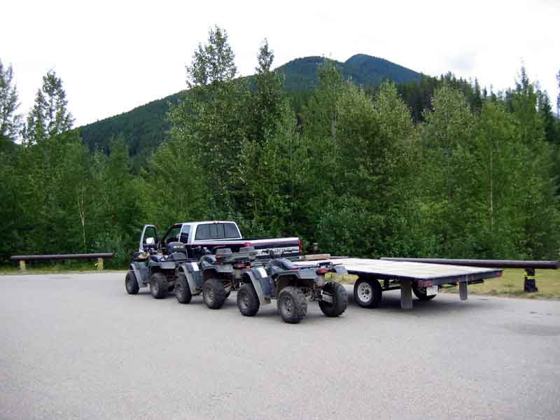 ATVs ready to go