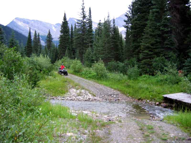 Anne on the trail