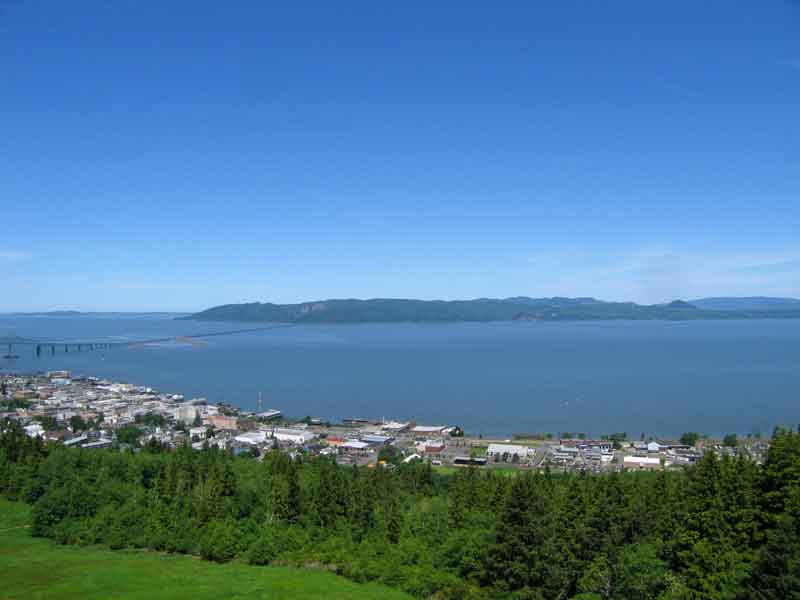 View accross the mouth of the Columbia from the Astoria Column