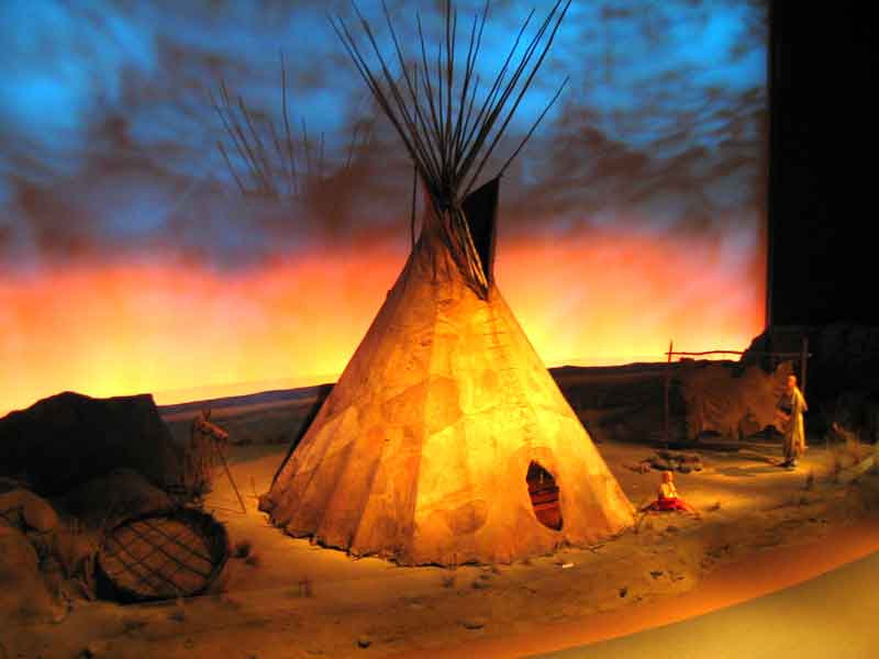 Plains Indians camp