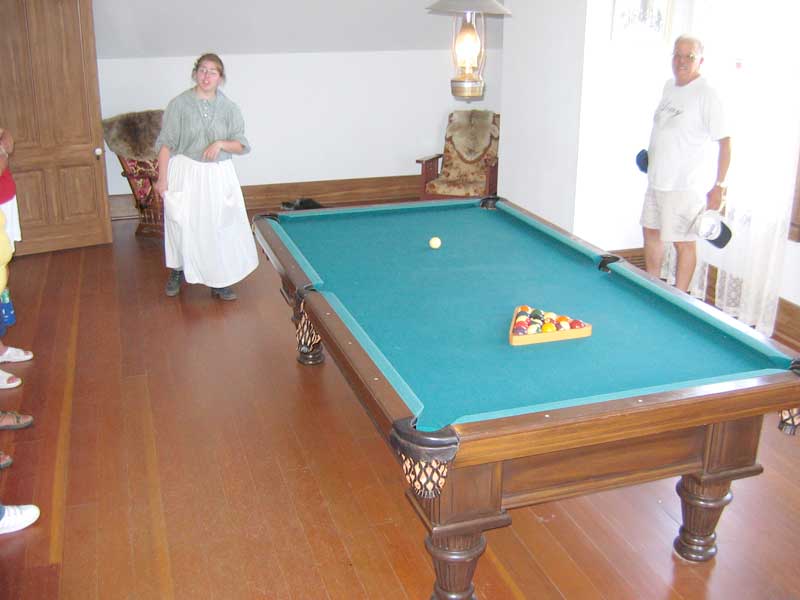 Custer House pool table