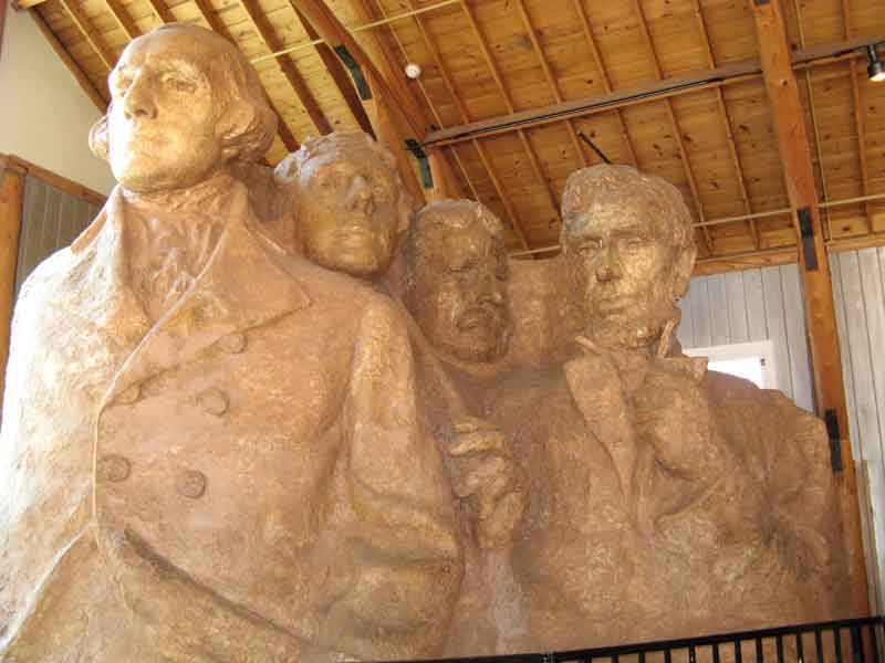 Model created by Borglum to provide measurements for Mt. Rushmore