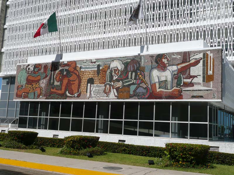 Mural on a Government office building