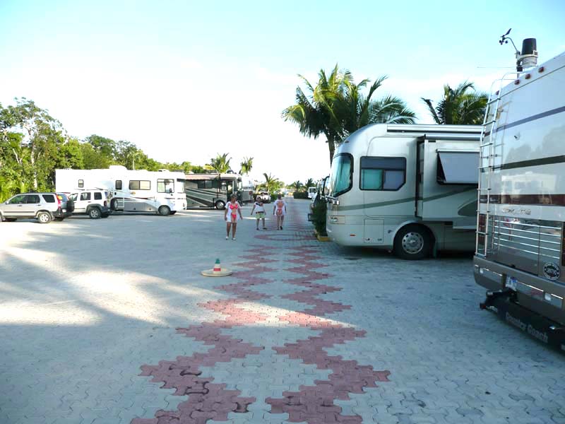 Xel-Ha bus parking lot